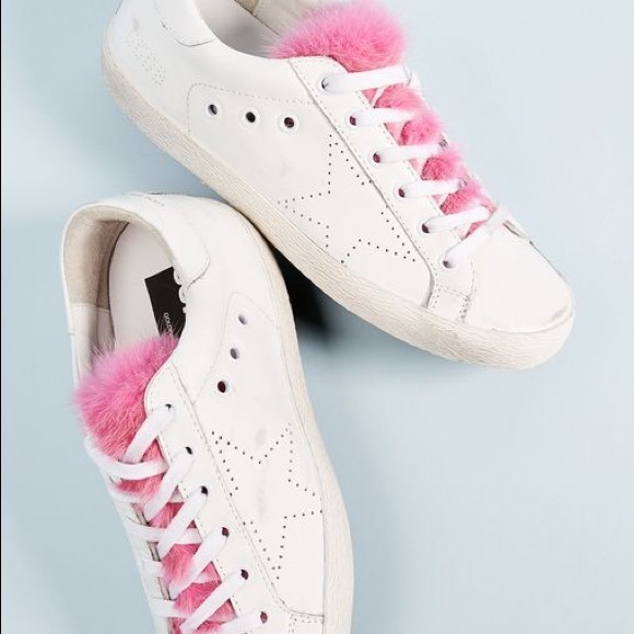 Golden Goose Shoes | Pink Fur Superstar | Poshmark